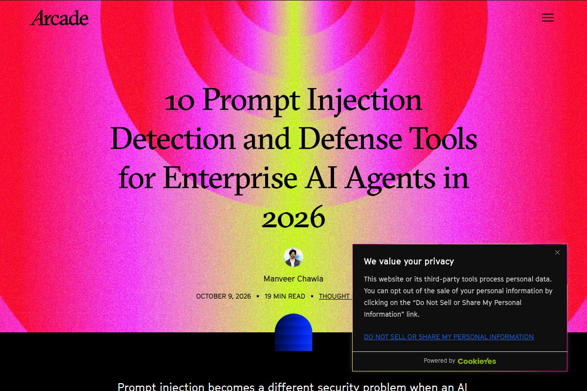 10 Best Prompt Injection Detection Tools for AI Agents thumbnail