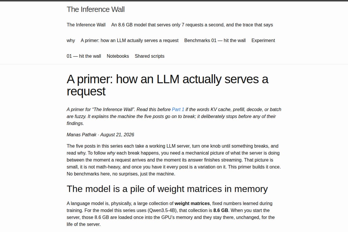 A primer: how an LLM actually serves a request thumbnail