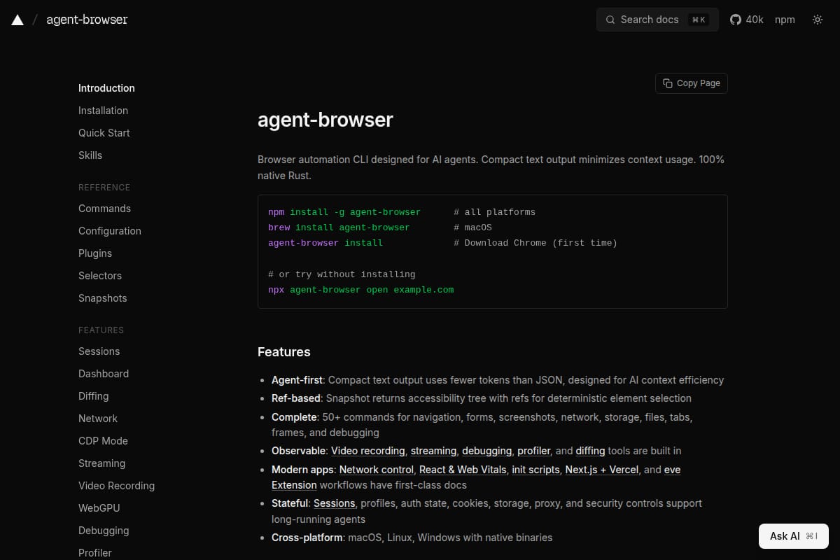 agent-browser screenshot