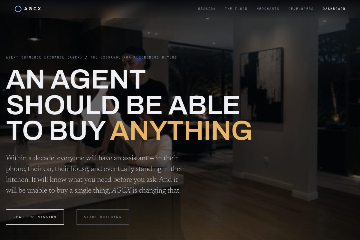Agent Commerce Exchange (AGCX) thumbnail