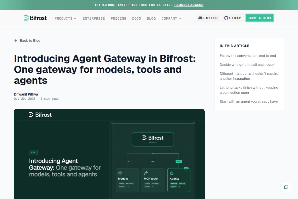 Agent Gateway in Bifrost thumbnail
