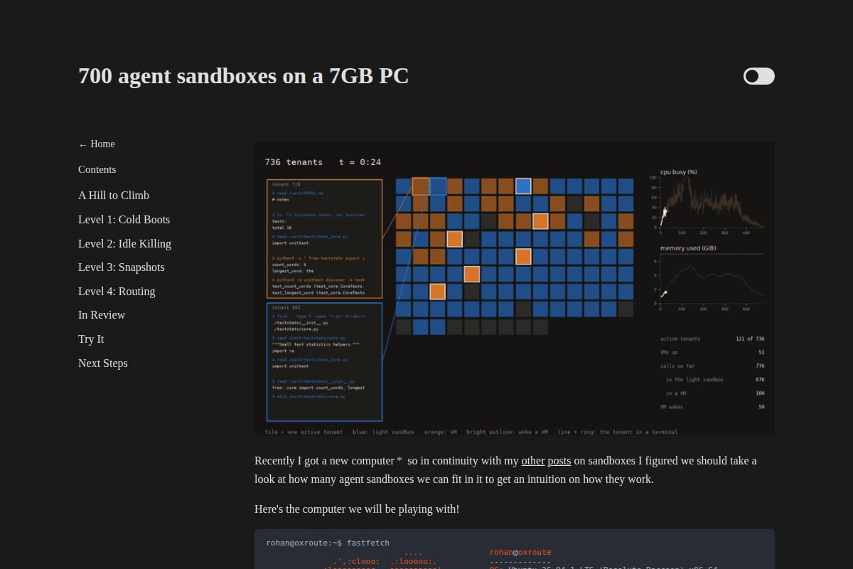 Agent Sandboxes on a 7GB PC thumbnail