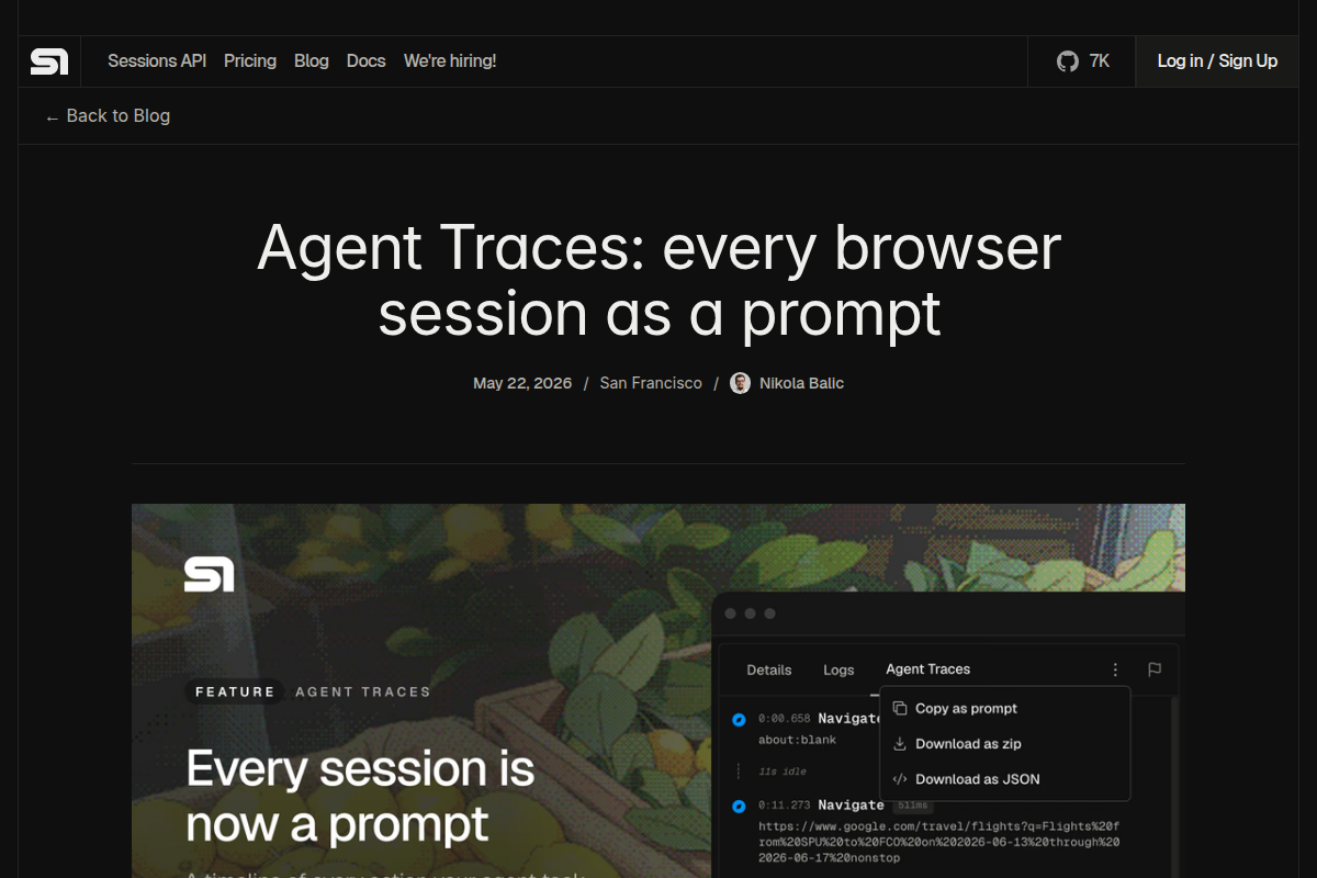 Agent Traces screenshot