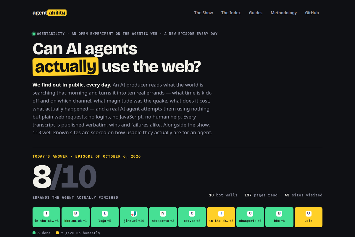 Agentability screenshot