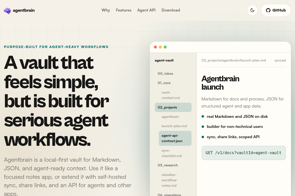Agentbrain screenshot