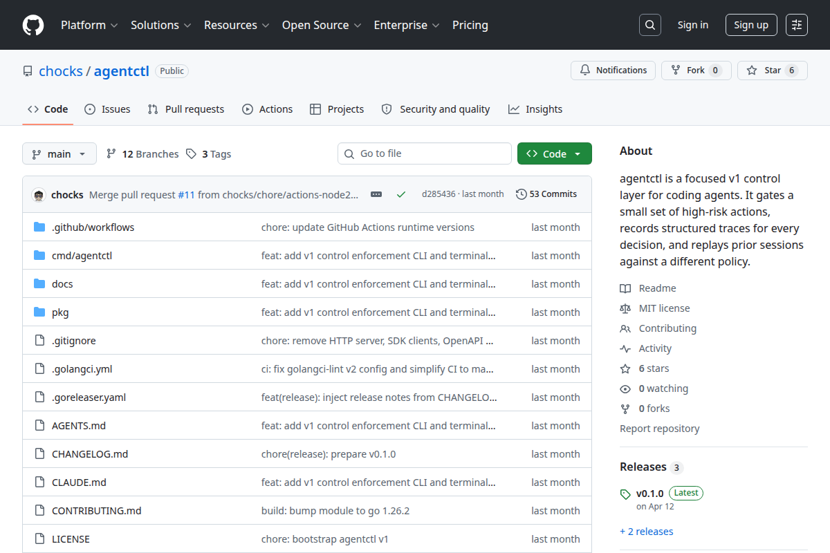 agentctl screenshot