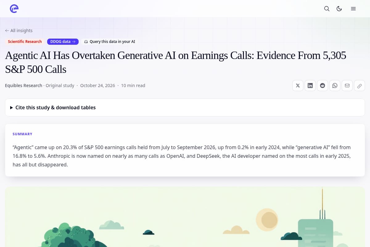 Agentic AI Has Overtaken Generative AI on Earnings Calls thumbnail