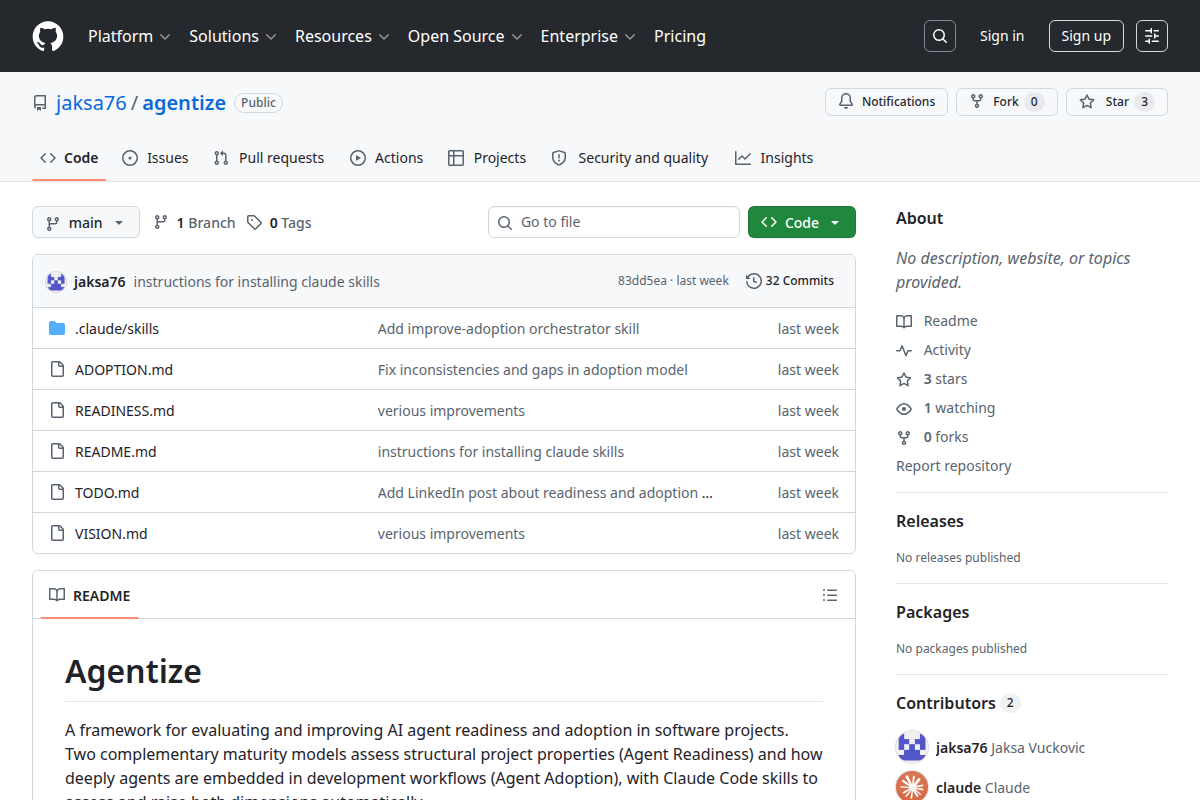 Agentize screenshot
