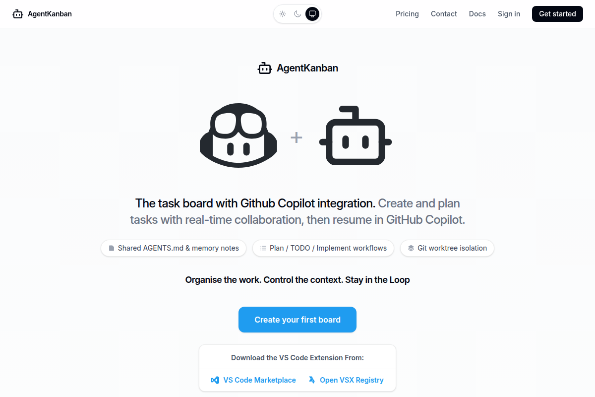 AgentKanban screenshot