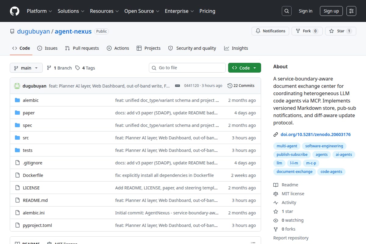 AgentNexus screenshot