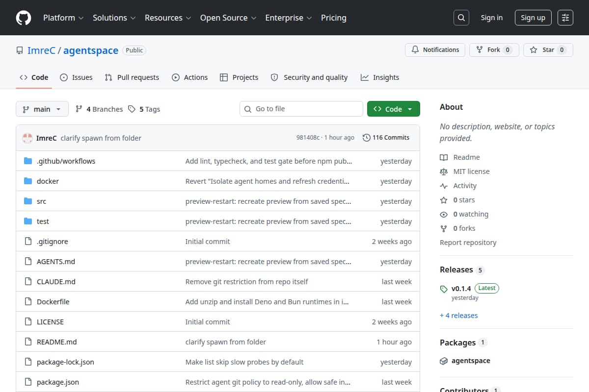 Agentspace screenshot