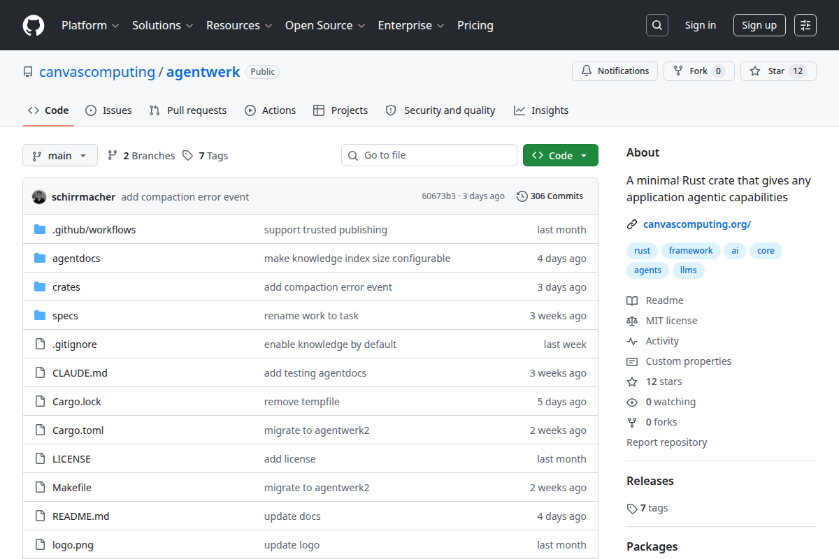 Agentwerk screenshot