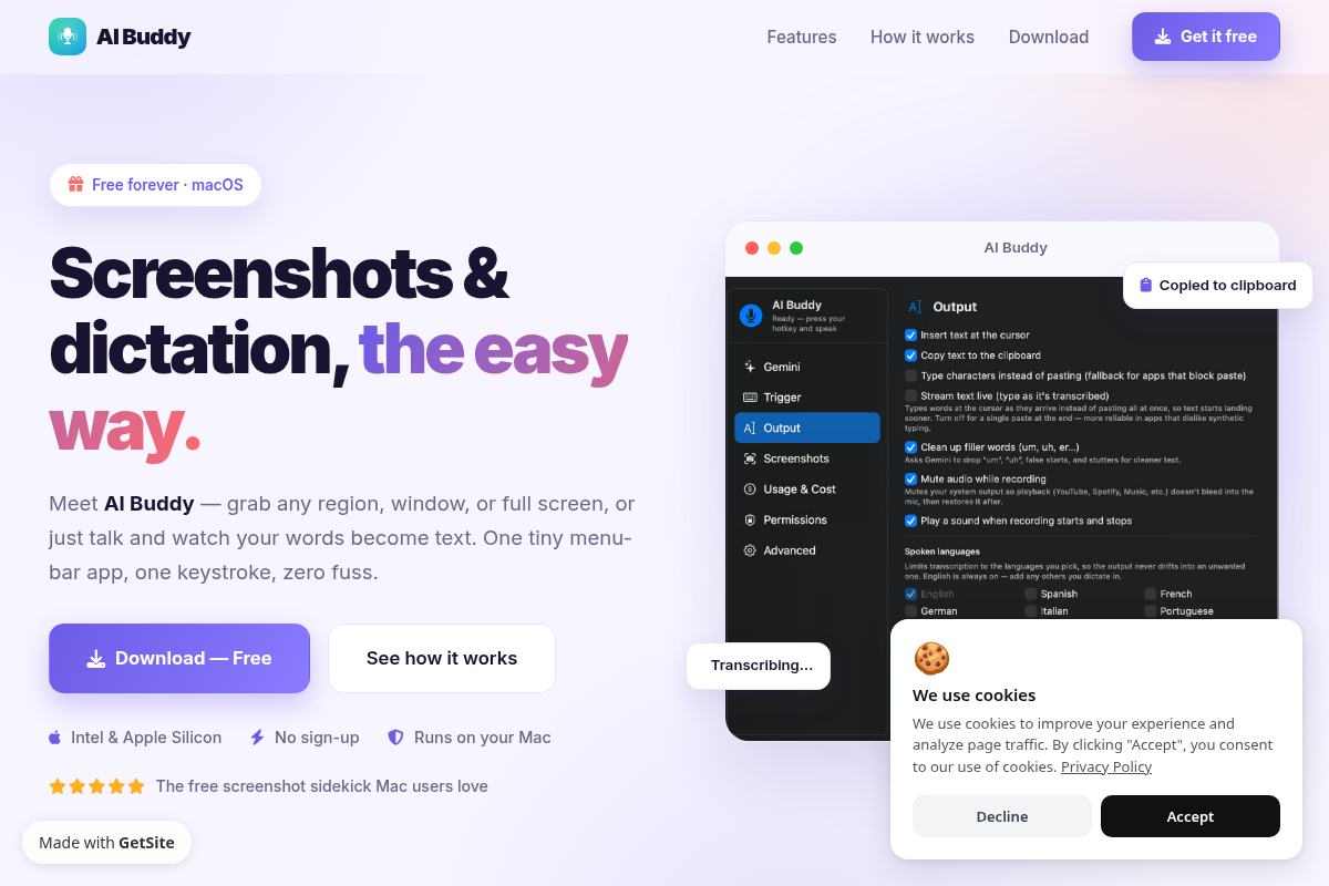 AI Buddy screenshot