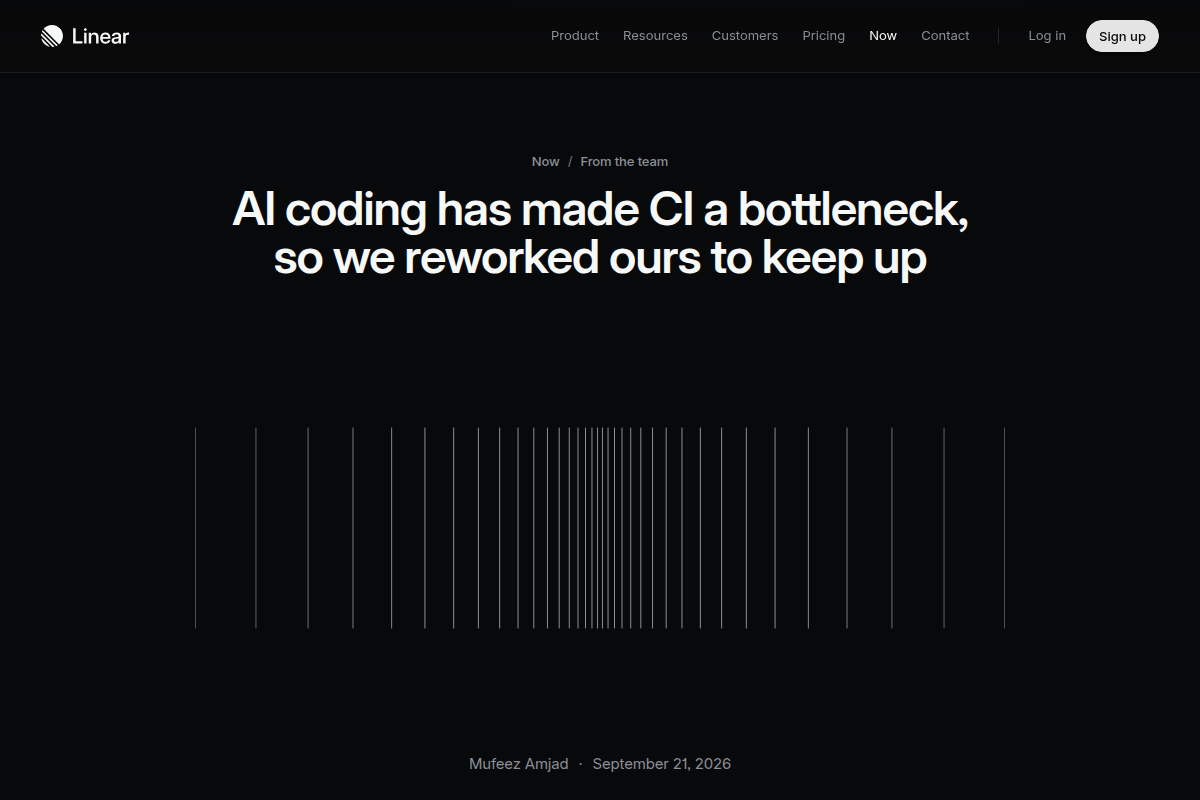 AI coding has made CI a bottleneck, so we reworked ours to keep up screenshot
