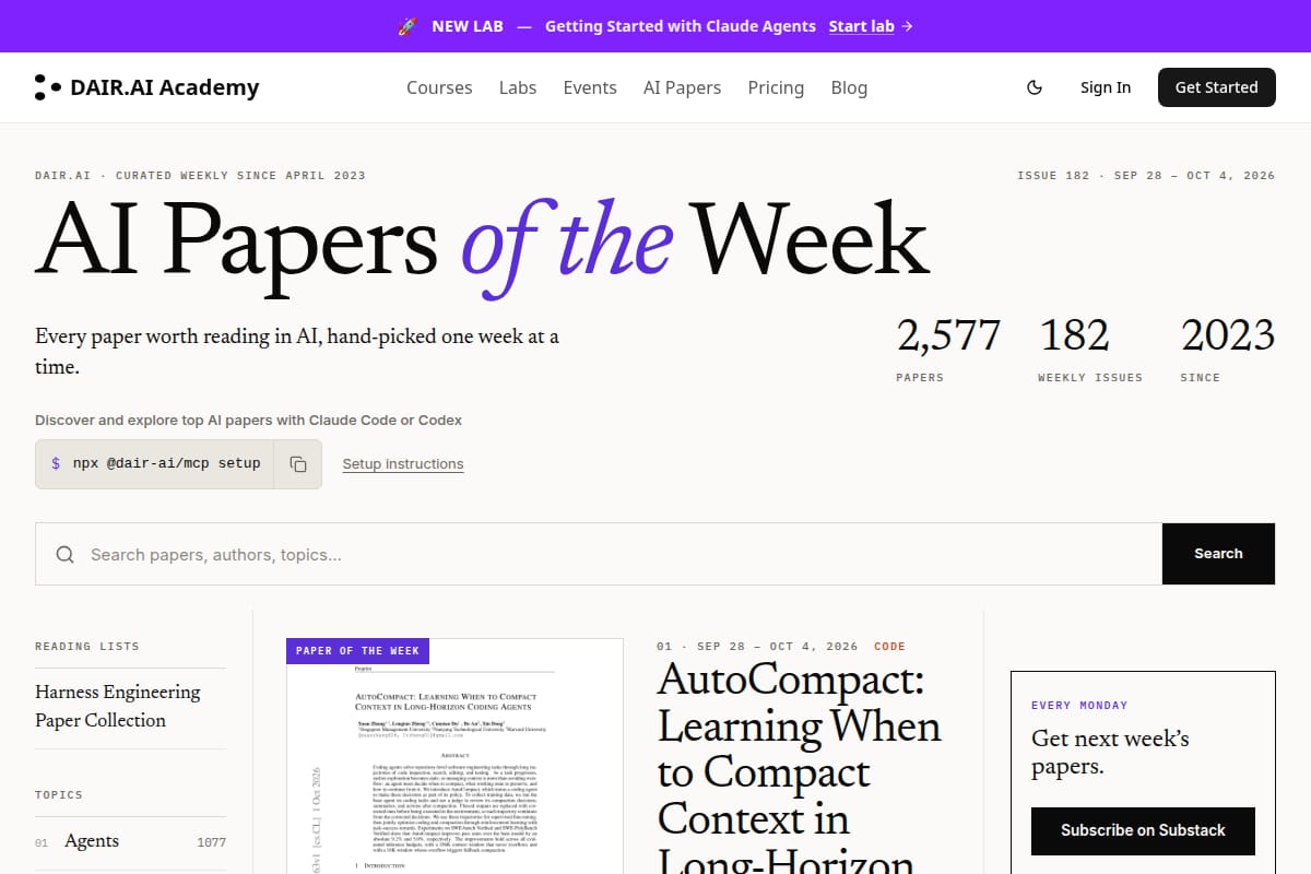 AI Papers of the Week | DAIR.AI Academy thumbnail