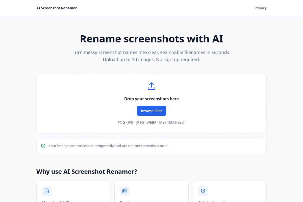 AI Screenshot Renamer thumbnail