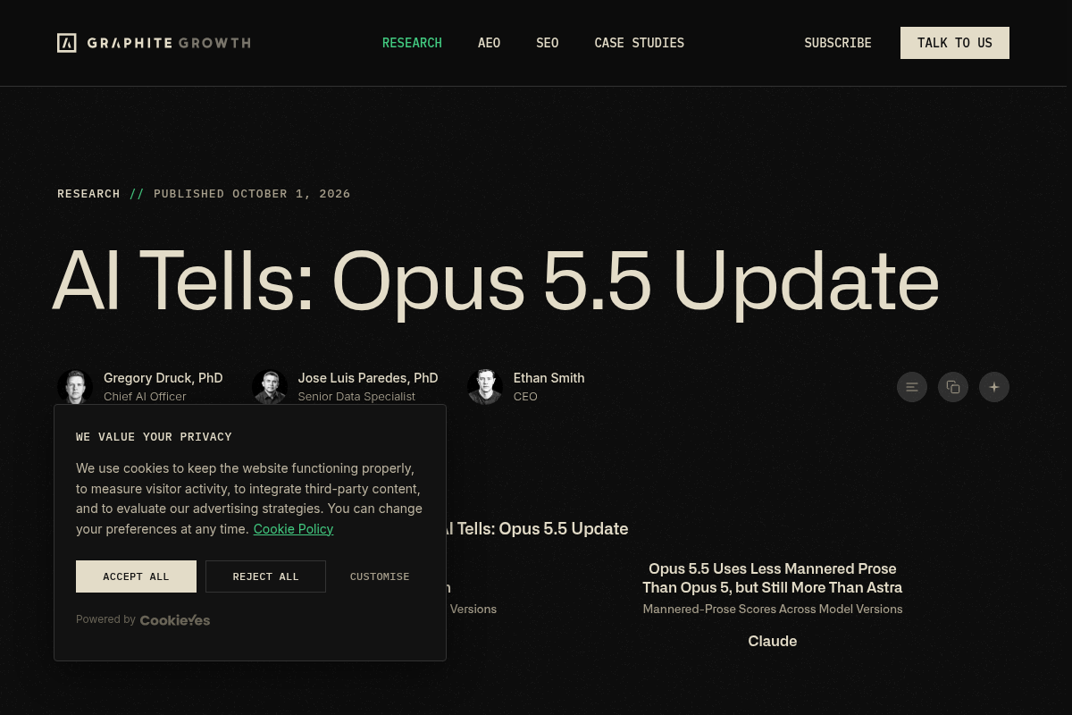 AI Tells: Opus 5.5 Update screenshot