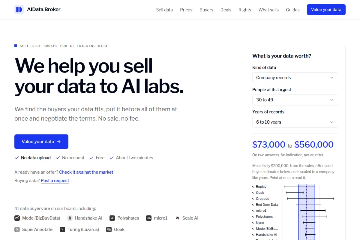 AIData.Broker screenshot
