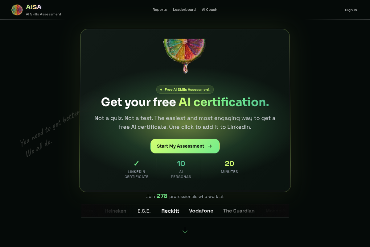 AISA screenshot