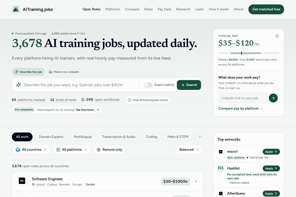 AITraining.jobs screenshot