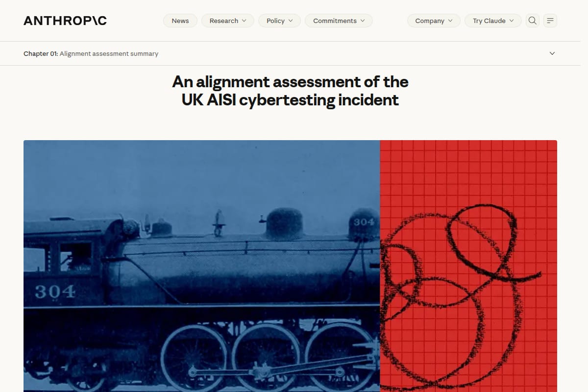 An alignment assessment of the UK AISI cybertesting incident thumbnail