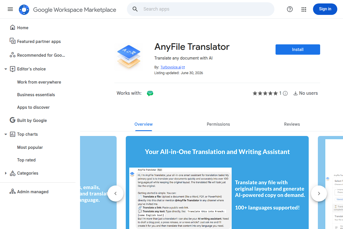 AnyFile Translator screenshot