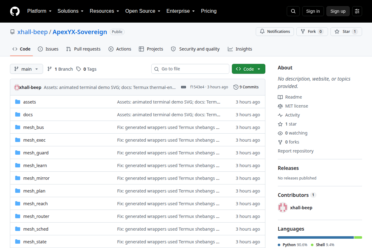 Apexyx Mesh screenshot