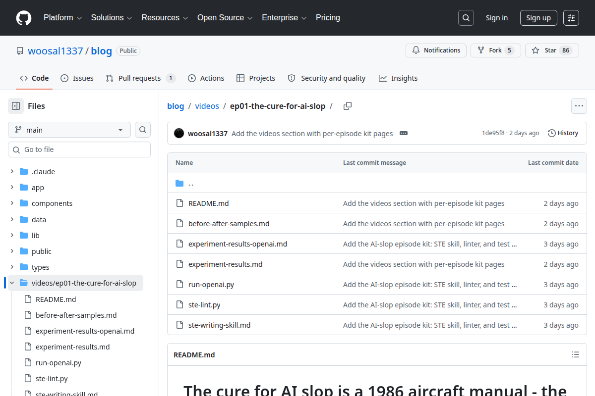 ASD-STE100 Simplified Technical English for LLMs screenshot