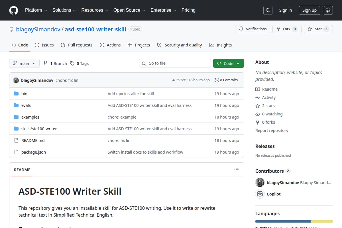 ASD-STE100 Writer Skill thumbnail