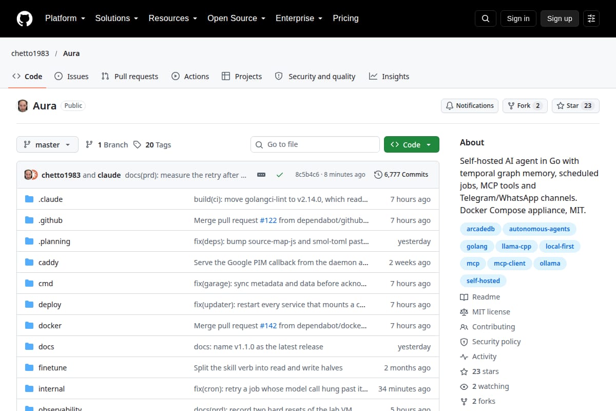 Aura screenshot