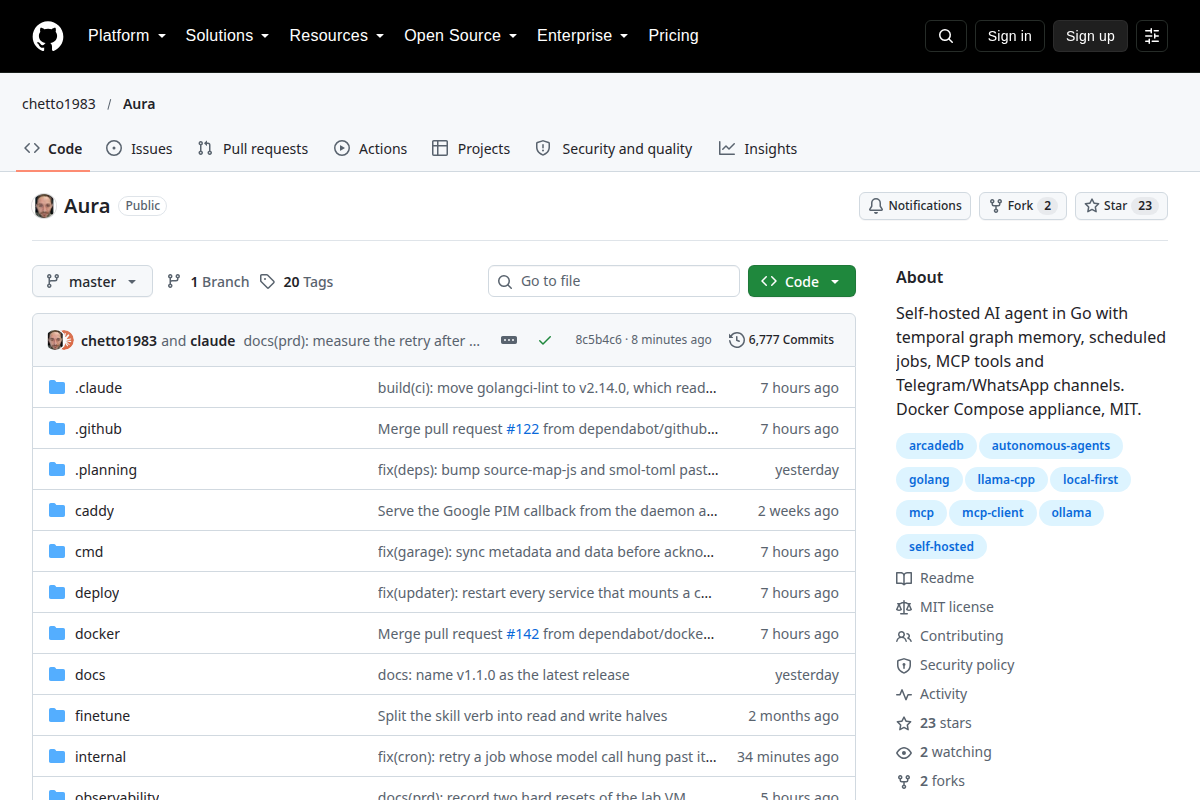 Aura screenshot