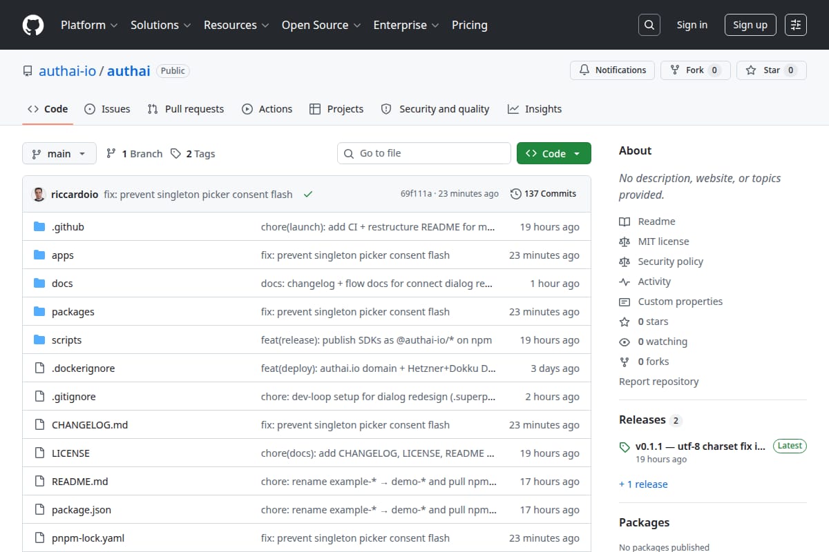 AuthAI screenshot