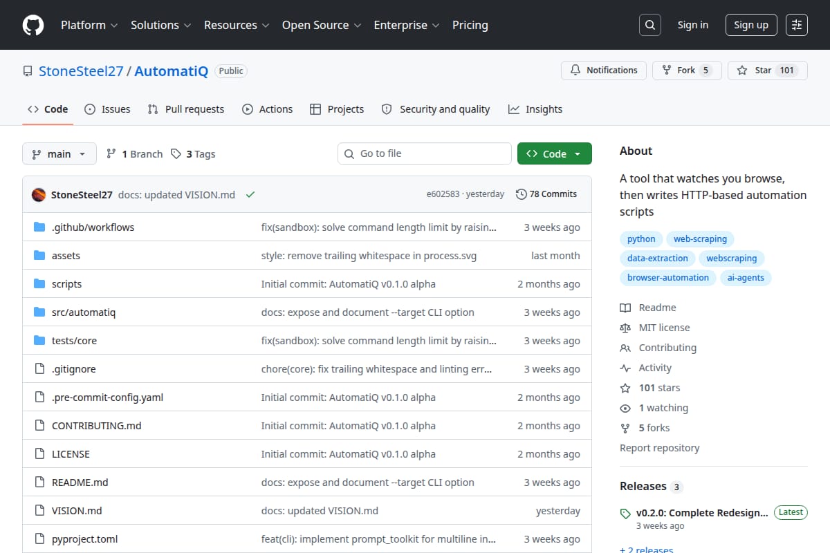 AutomatiQ screenshot