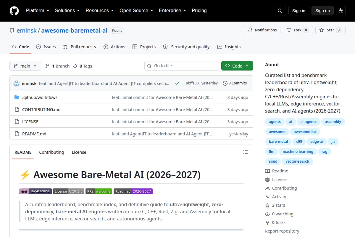 Awesome Bare-Metal AI thumbnail