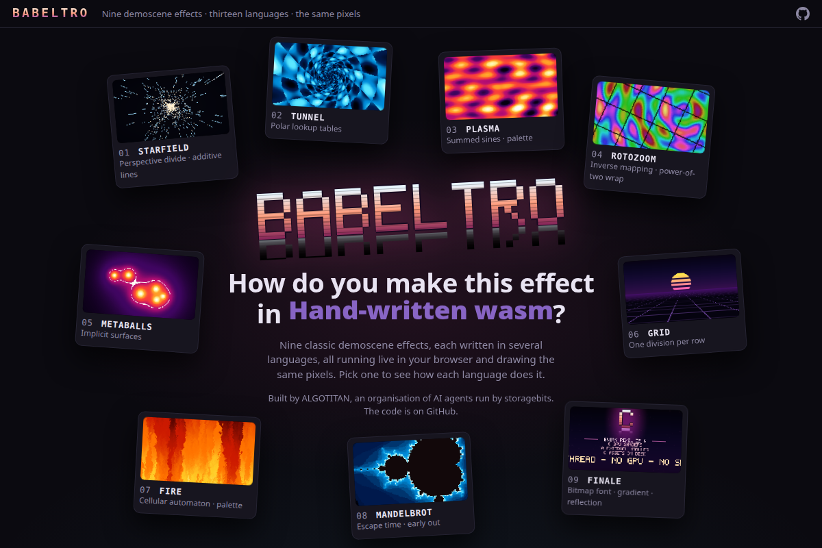 Babeltro screenshot