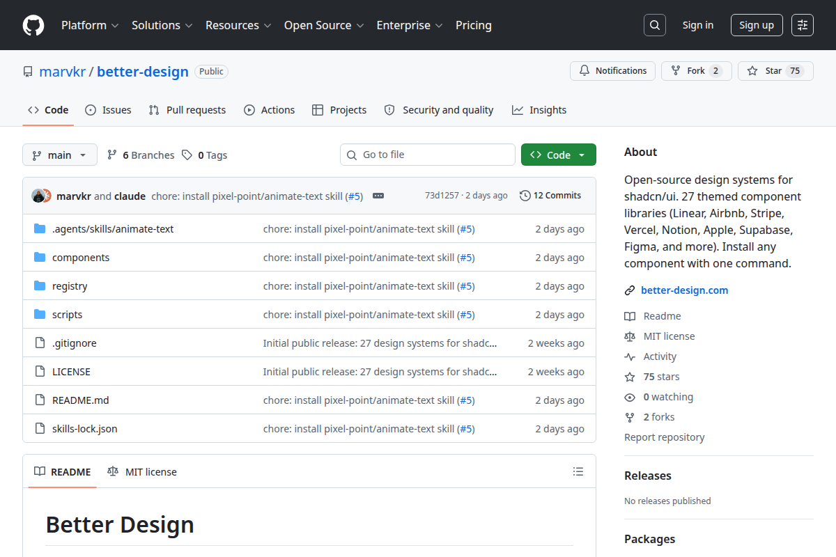 Better Design screenshot