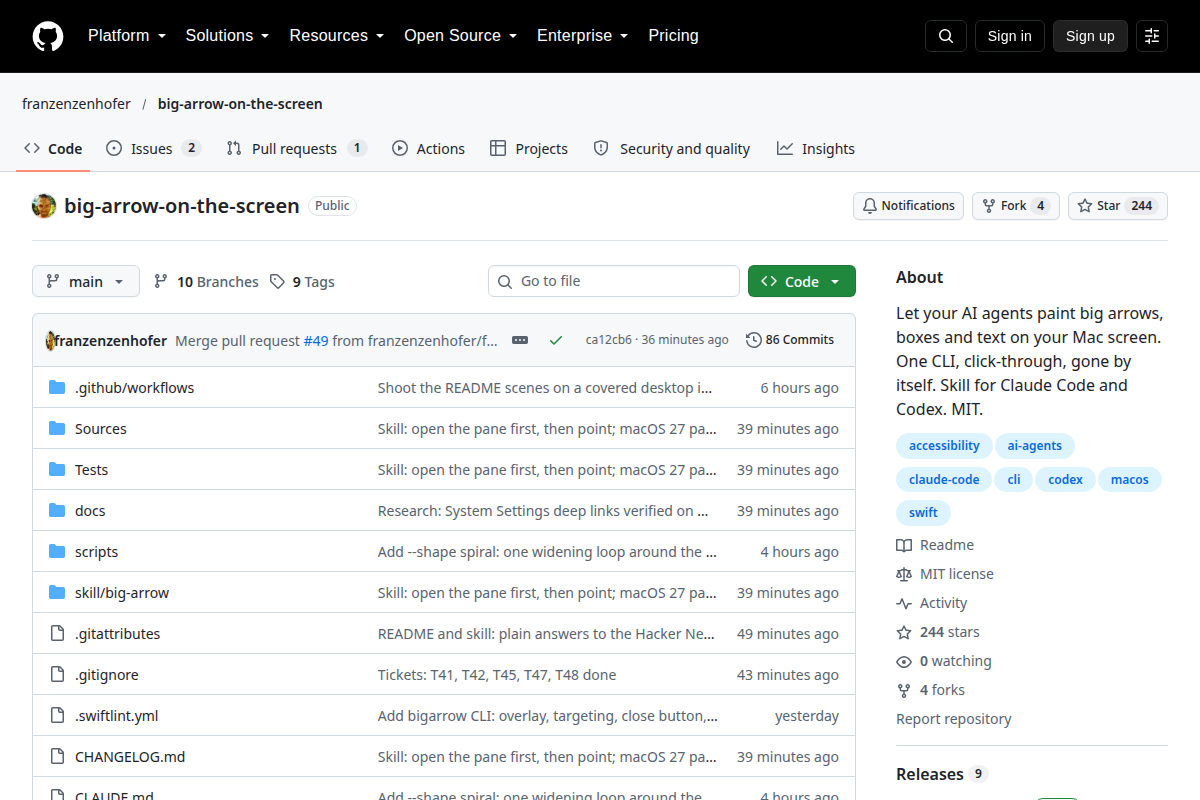 big-arrow-on-the-screen screenshot