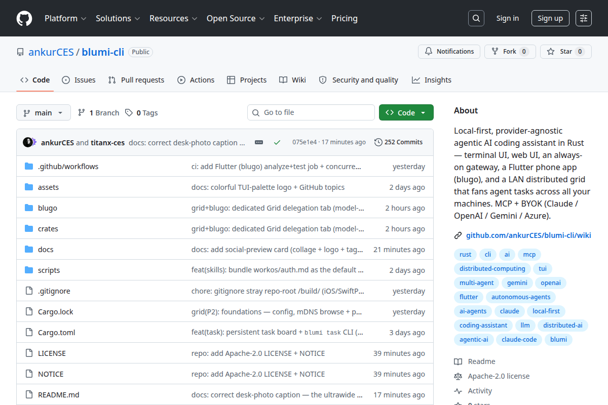 blumi-cli screenshot