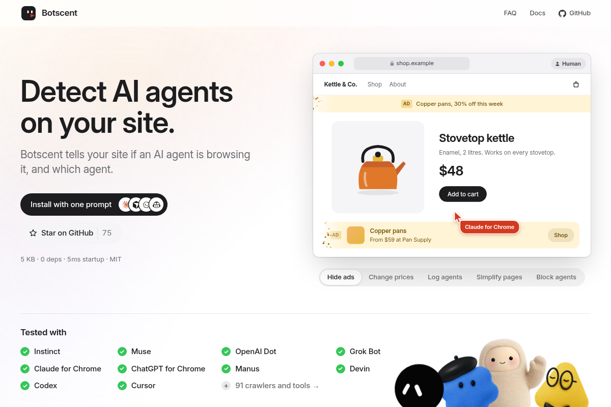 Botscent screenshot