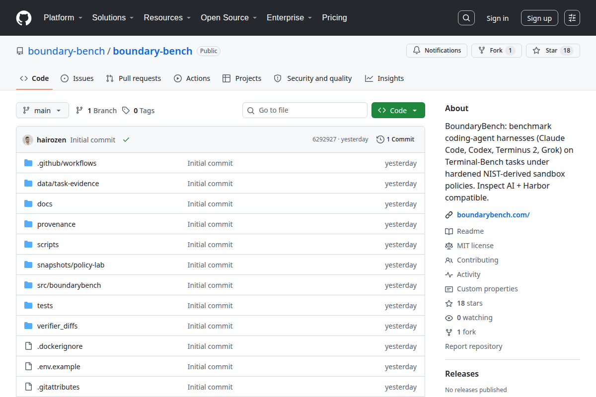 BoundaryBench screenshot