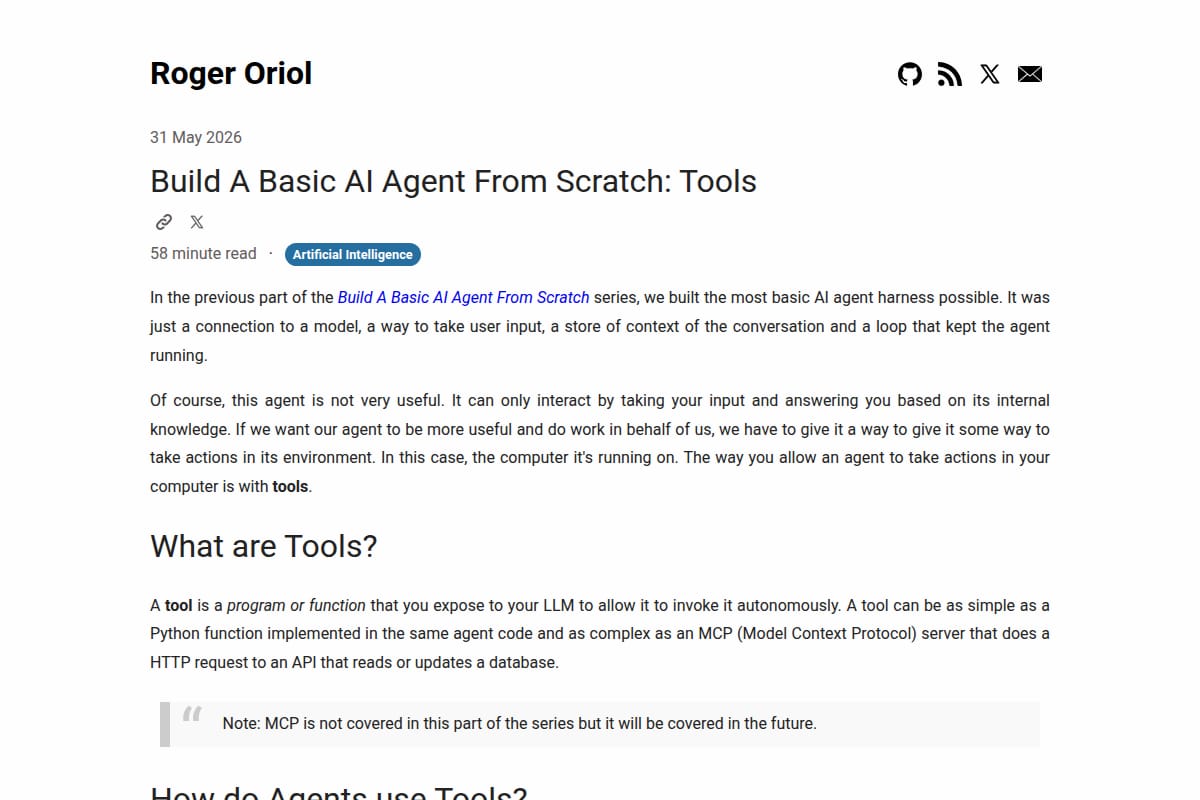 Build A Basic AI Agent From Scratch: Tools thumbnail