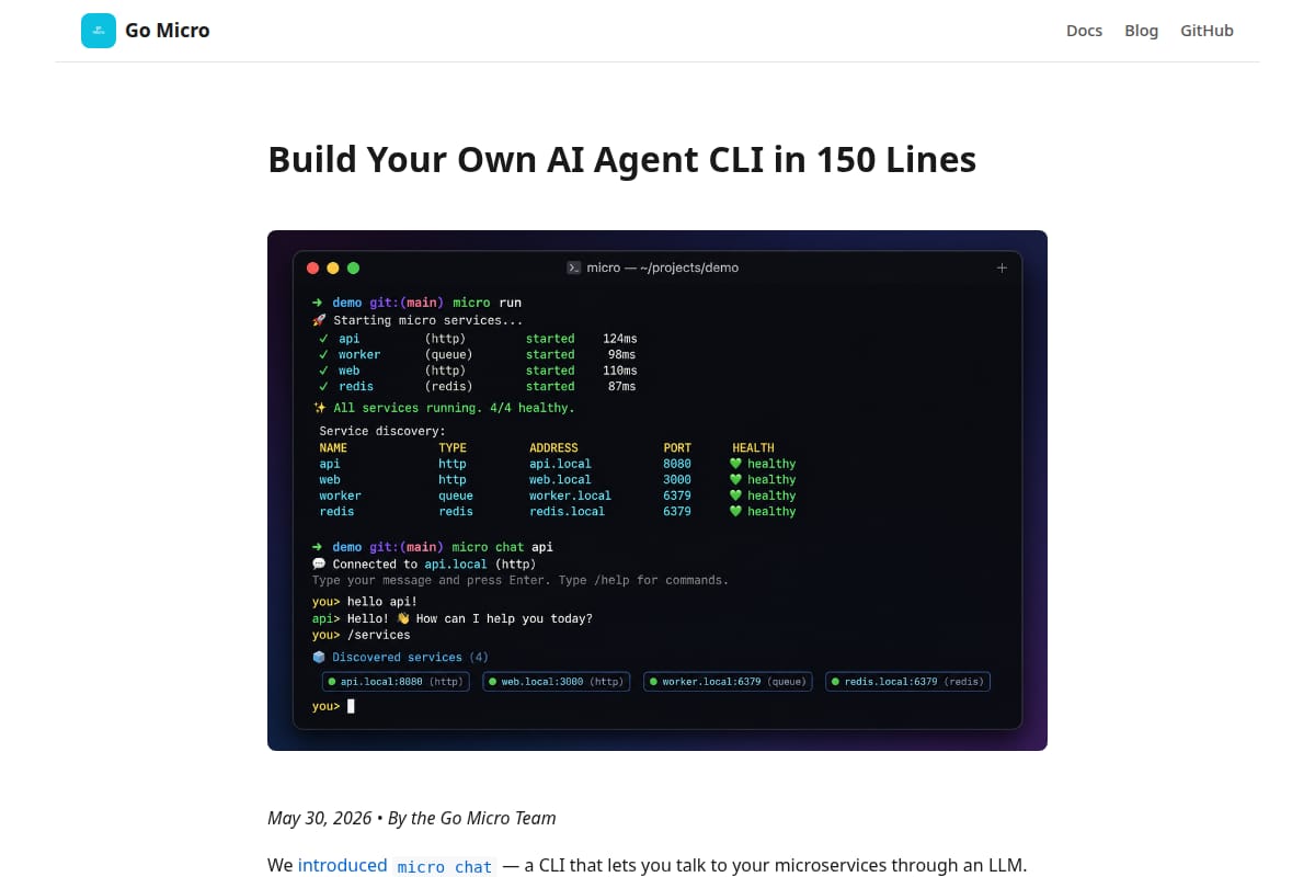 Build Your Own AI Agent CLI in 150 Lines thumbnail