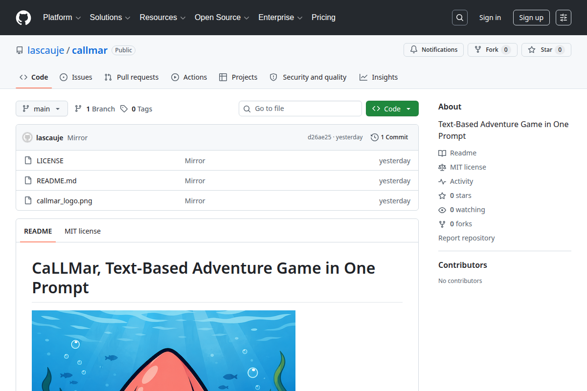 CaLLMar screenshot