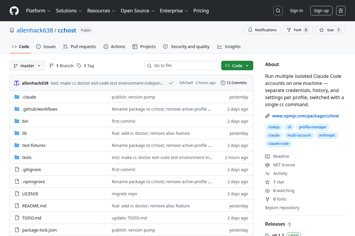 cchost screenshot