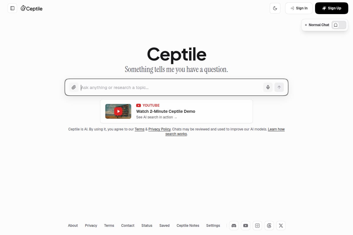 Ceptile AI Search thumbnail