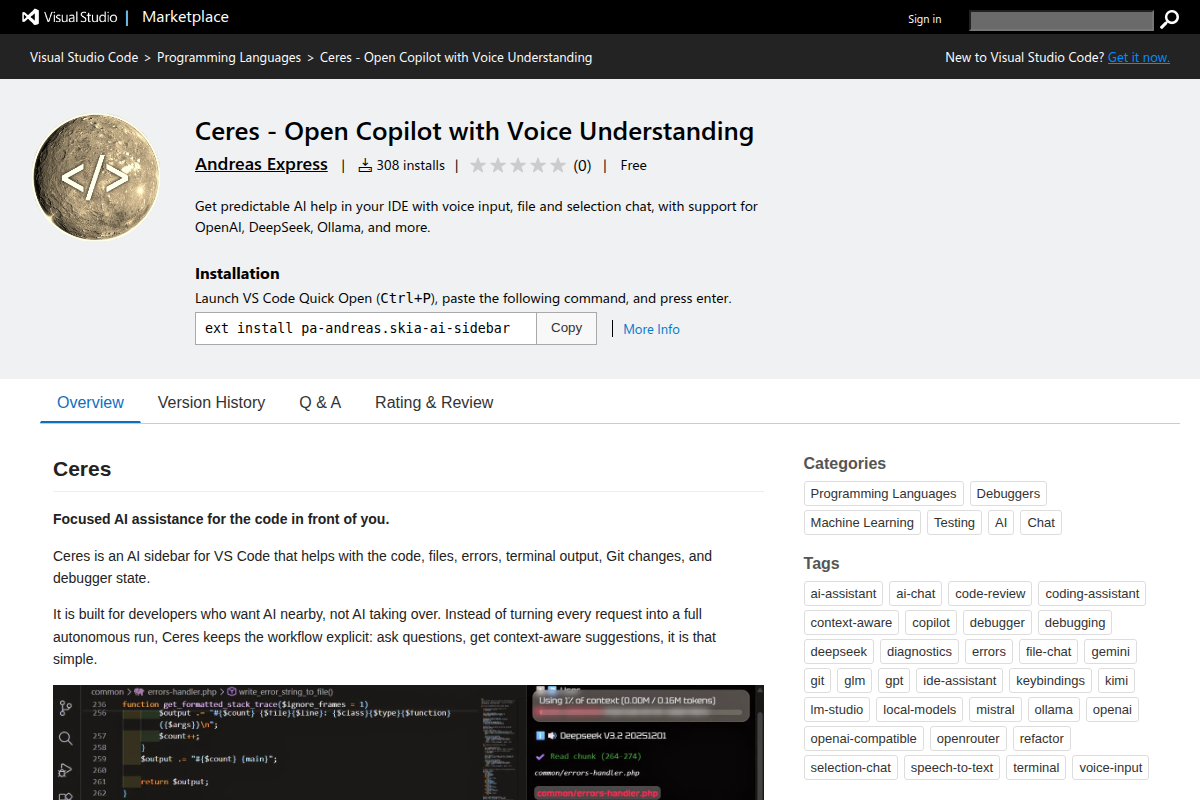 Ceres screenshot