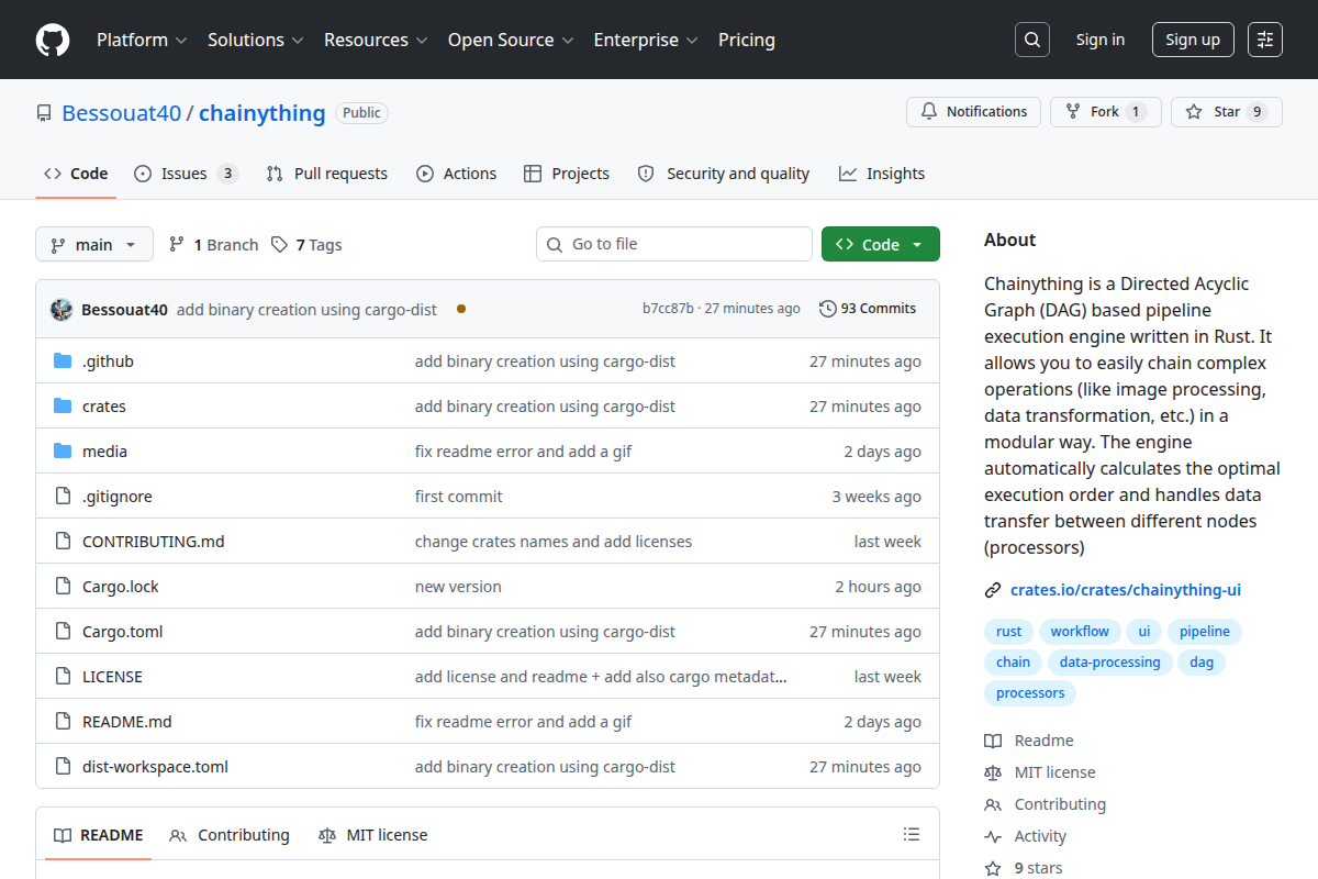 Chainything screenshot