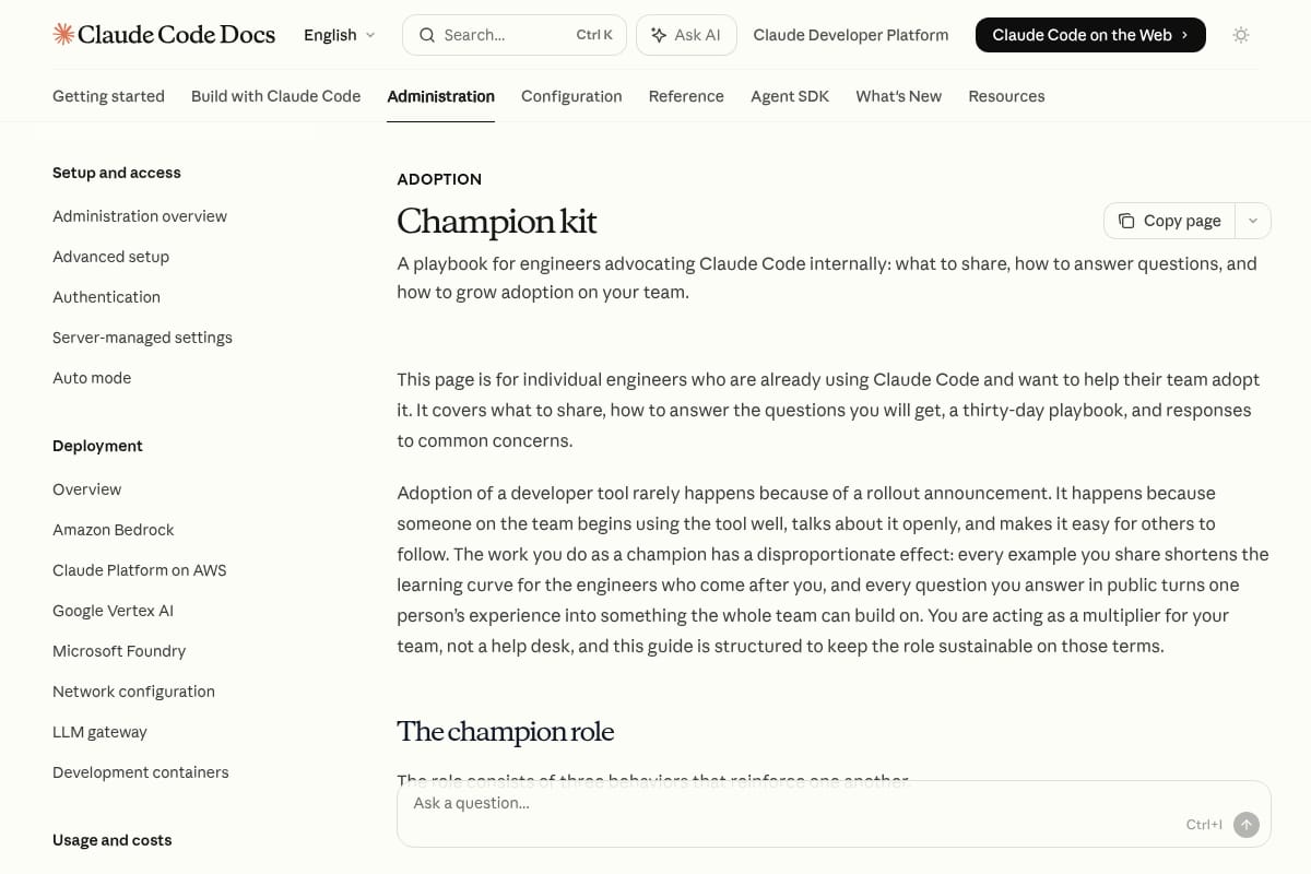 Champion kit - Claude Code Docs thumbnail