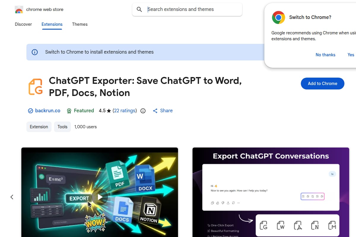 ChatGPT Exporter thumbnail