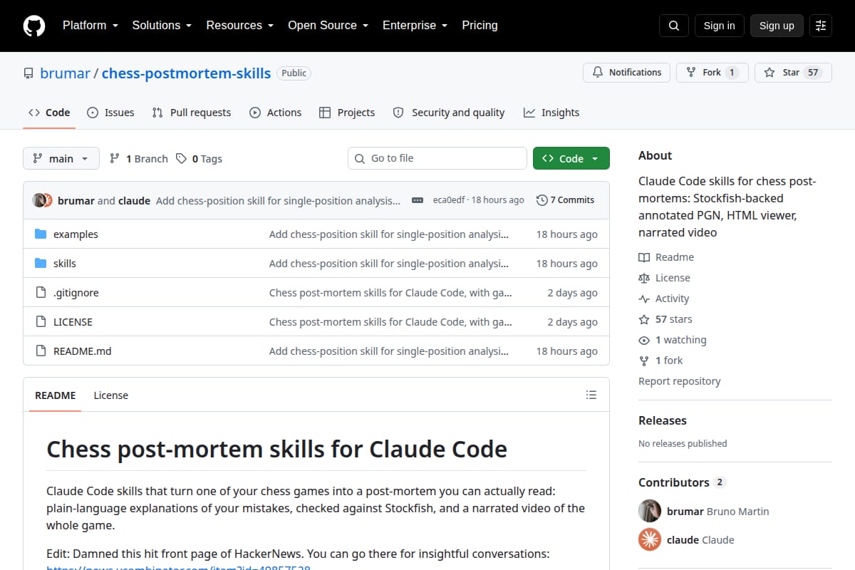 Chess post-mortem skills for Claude Code thumbnail